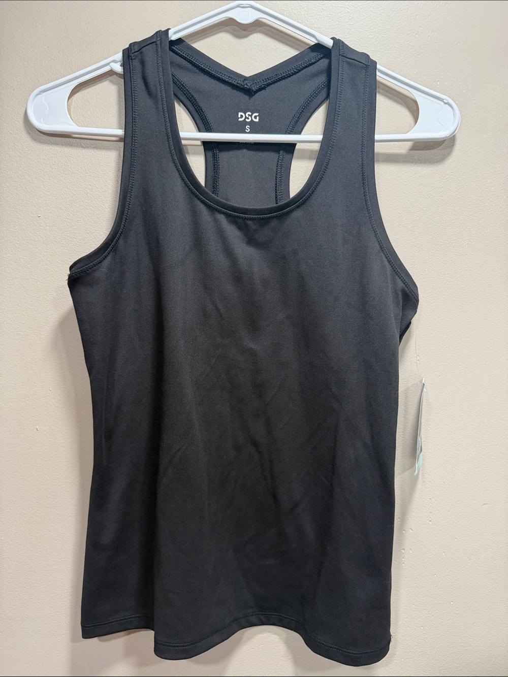 NWT DSG Black Racerback Athletic Tank Top